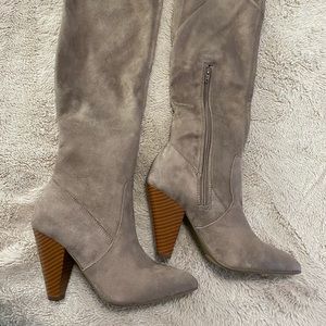 Over the Knee Taupe Boots size 7.5